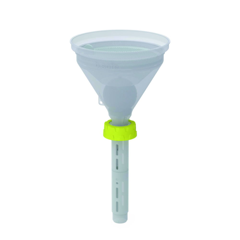 Bohlender b.safe Funnel 180 GL 45 – Ø 180 mm, White, Static‑Dissipative PE‑EX Option
