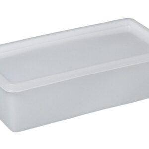 Bürkle All-Purpose Can Square, 1000 ml Suitable for Freezing, 207x103x64 mm, PE Transparent