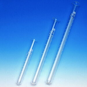 Hecht Test Tube 10:0.1 ml, Graduated Soda Glass, with Spout