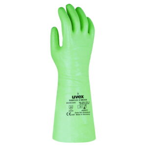 Uvex Protection Gloves Rubiflex S, NB60S, CA 60 cm, Size 11, Type 89647, Green, Pair