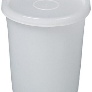 Bürkle All-Purpose Box 250 ml, Round, PE 90/78×60 mm, Transparent, with Press-in Lid
