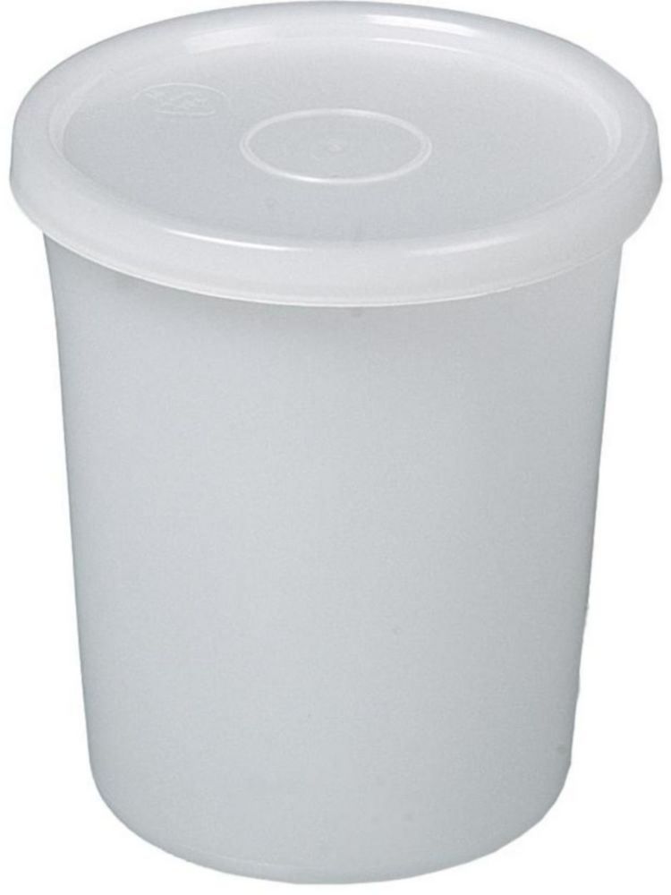 Bürkle All-Purpose Box 250 ml, Round, PE 90/78x60 mm, Transparent, with Press-in Lid