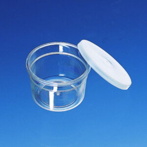 BRAND Jars 25 ml, PS, with Snap-On Lid PE-LD, Conical Form, PU=1000