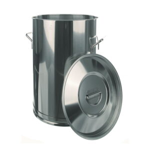 BOCHEM Container 150 L Without Lid 670 x 550 mm, 18/8 Steel Lid No: 8358