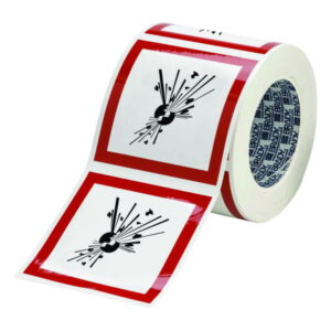 Brady GHS Symbol “Longterm Hazardousness to Health” PIC 1807-100*100-B7541-RLL 100×100 mm, Roll, Pack of 250