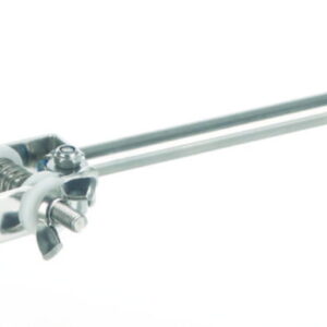 BOCHEM Clamp 25 mm, Squared Without Bush, 18/8-Steel