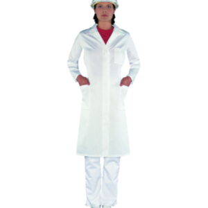 Uvex Ladies’ Laboratory Coat, Size 40, White, 65% Polyester / 35% Cotton, 1/1 Arm Type (81510)​