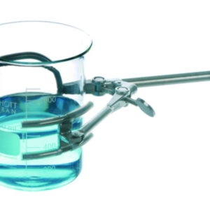 BOCHEM Retort Clamp 150 mm, 4 Prongs Type 1, 0-120 mm, 18/10 Steel, Prongs with Silicone Coating