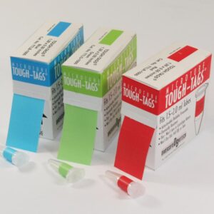 Heathrow Tough-Tags, 24x13mm, Green Polyester, Pack of 1000