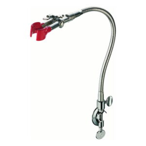 Usbeck Flexible Clamp with Rotating Socket, 12–25 mm, Nickel-Plated, Plastic-Coated