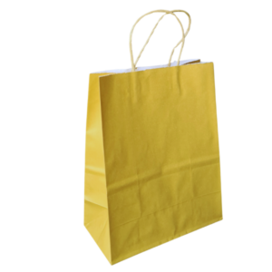 Eco Bag – A4 Gold on White Kraft