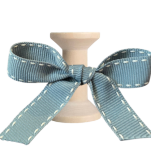 No 226 – Duck Egg Blue with White Stitch 15mm