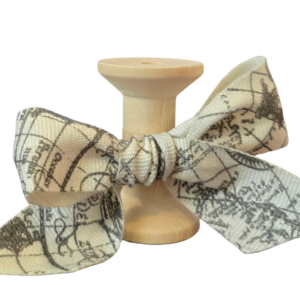 No 091 – Vintage Map Bamboo Black 25mm