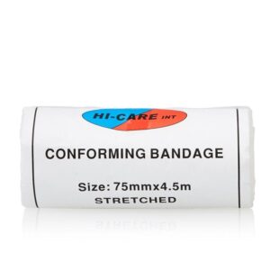 Bandage Conforming – 75mmx2.7m Hi-care (4.5m) Stretched