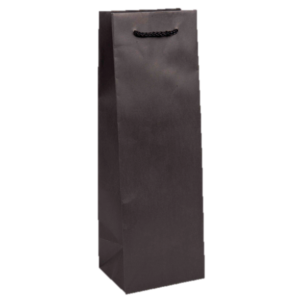 Black Bottle paper carrier bag with cord handles
