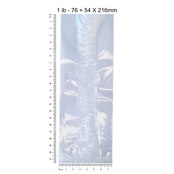 Cellophane Packets (100 units)(1lb 76 + 54 x 216mm 30 mic)