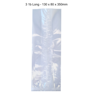 Cellophane Packets (100 units)(3lb (LONG) 130 + 80 x 350mm 30 mic)