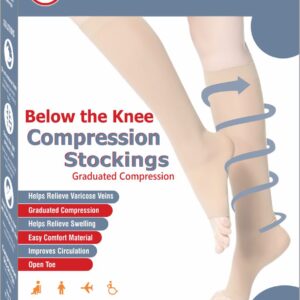 Compression Stockings Below the Knee Class 3 Red XXXXL