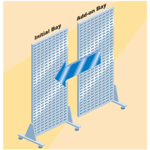 Add-On Unit For Double Sided Free Standing Louvre Panel