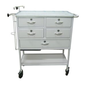 Mobile Emergency Trolley _ Epoxy Powder Coated Throughout