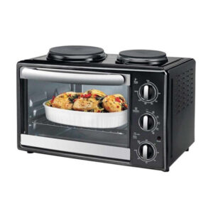 Kelvinator KCL28MOB2 28L Mini Kitchen 2 Plate Oven Black