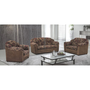 Lounge Suite 3 Piece-Brown