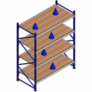 Racking – Timber Shelves 4 Levels