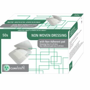 Dressing Non-Woven with absorbent pad 6 x8.3cm – 50s