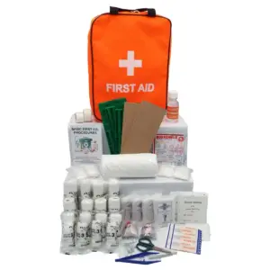 Regulation 3 (Factory) First Aid Kit (Government Spec) with First Aid Bag – Orange