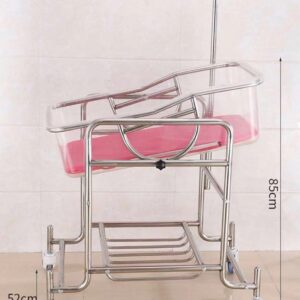 Stainless Steel Baby Carriage – Pink