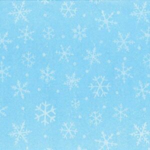 Snowflakes White on Light Blue Wrapping Tissue (25 Sheet Pack)