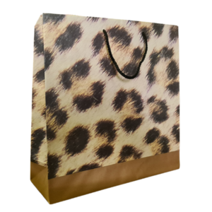 Leopard Gold Bags (Large (370 x 370 x 120mm)