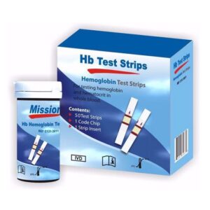 Mission HB Hemoglobin Test Strips 50’s