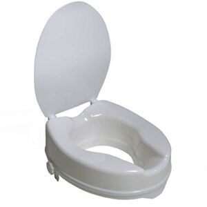 Raised Toilet Seat With Closing Seat Lid