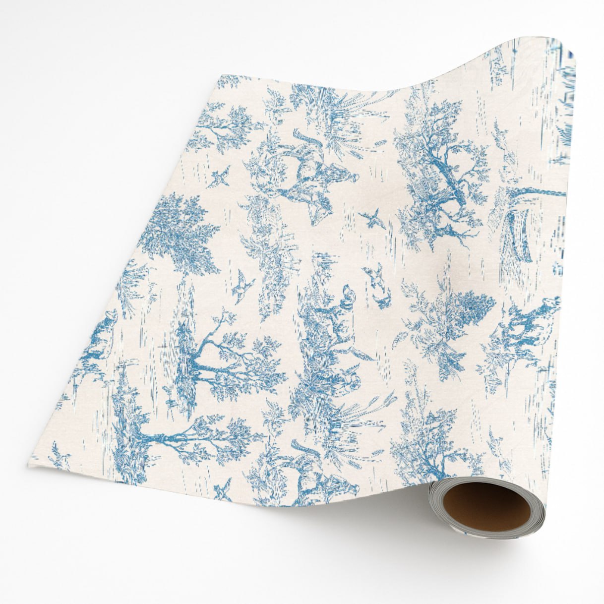 Countryside Toile in Blue – Giftwrap (50m x 50cm)