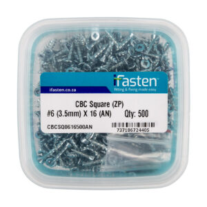Ifasten Cbc Square No6 Zp 3.5Mmx16Mm 500 Pt + Bit