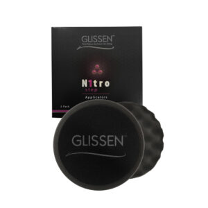 Glissen Nitro Black Waffle Finishing Foam Applicators 2 Pack 150Mm/6″