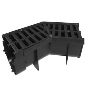 Co-Drain Channel Kit 135 Deg Bend – Black