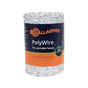 Gallagher Wire Poly White 6Ss 500M