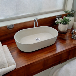 Gaia’S Ark Ivory Concrete Sink 53 X 30 X 11.5Cm