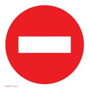 ABS Signage – No Entry – 150 x 150mm – SIGNNE