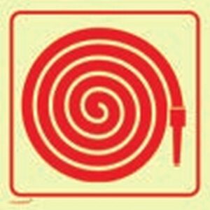 Photoluminescent Sign – Fire Hose – 190 x 190mm – SIGNPFH190