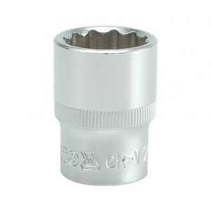 Bi-hex Socket – 12 Point – Chrome Vanadium – 1/2″ Connector – Standard Length – 16mm – YT-1278