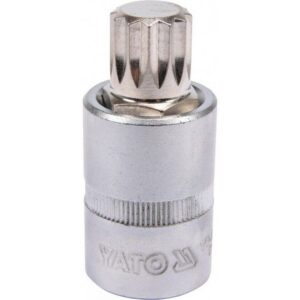 Spline Bit Socket – Chrome Vanadium – 1/2″ Connector – Standard Length – M16 x 50mm – YT-04346