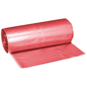 Wheelie Bin Refuse Bag – 140L – Red – 30 Micron – Pack of 1000 – 140LBAG-RED