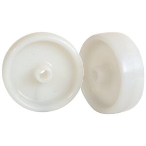 Castor Replacement Wheel – Nylon – White – 50mm ? – Pack of 2 – N50