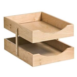 Letter Tray – Double – Contract Wooden Range – 38.5 x 28 x 20 cm – Cherry – WAL902CH