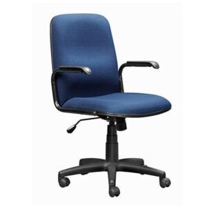 Office Chair – Mid Back – Swivel and Tilt – 92 x 56 x 65 cm – SE003-blue