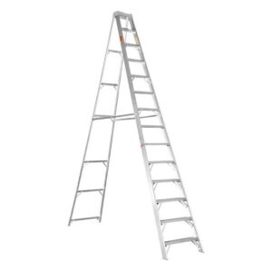 Aluminium Step Ladder – Single Sided – Heavy Duty Industrial – 14-Step – 4.20m