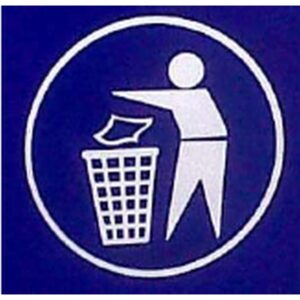 Sticker for Recycle Bin – Tidyman – 20 x 20 cm